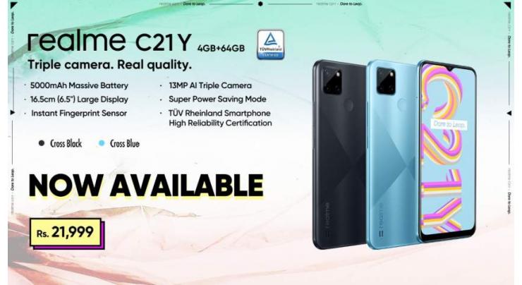 With a Power-packed Unisoc T610 Processor, realme C21Y Now Available in Pakistan