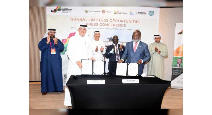 Dubai South, Ghana Investment Promotion Centre sign MoU at Expo 2020 Dubai to accelerate economic ties and bilateral trade