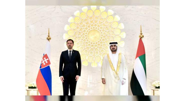 Maktoum bin Mohammed meets with Slovak Prime Minister at Expo 2020