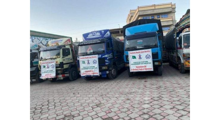 Pakistan donates another 16 truckloads of relief goods to Afghanistan

