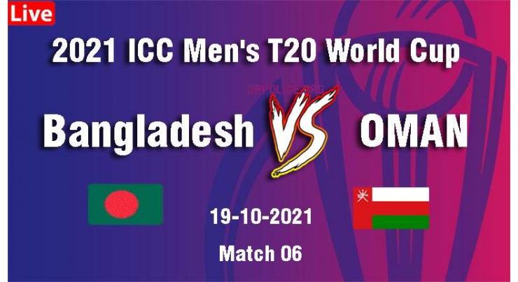 T20 World Cup 2021 Match 06 Oman Vs. Bangladesh, Live Score, History, Who Will Win