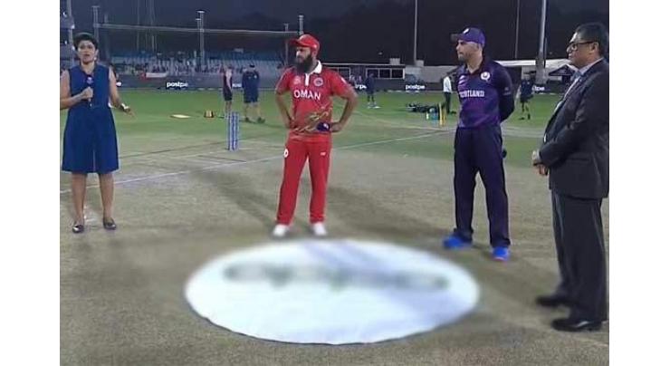 Oman opt to bat against Scotland in T20 World Cup
