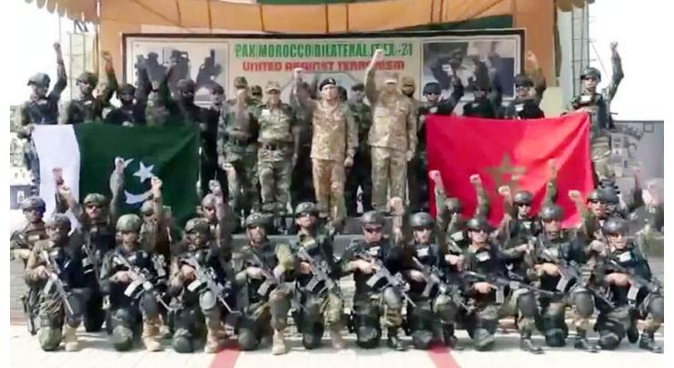 Military exercise b/w Pakistan, Morocco concludes in Pabbi