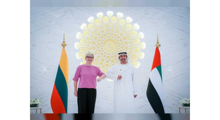 UAE Foreign Minister receives Prime Minister of Lithuania at Expo 2020