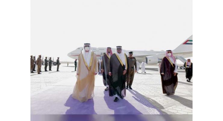Maktoum bin Mohammed arrives in Riyadh to take part in &#039;Middle East Green Initiative Summit&#039;