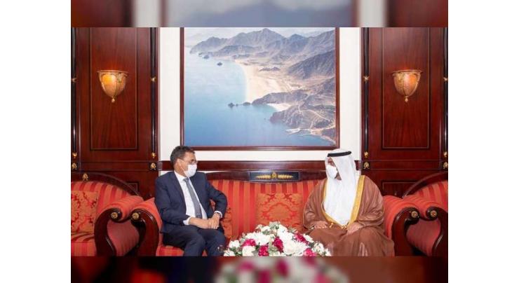 Fujairah Crown Prince receives ambassadors of Jordan and Mauritania