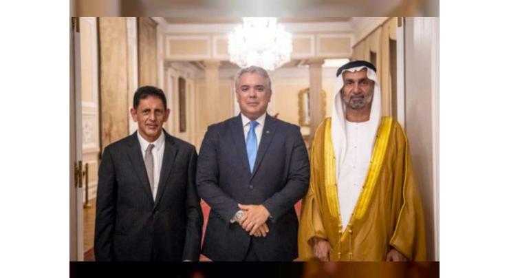 Colombian President meets Ahmed Al Jarwan, International Parliament for Tolerance and Peace members