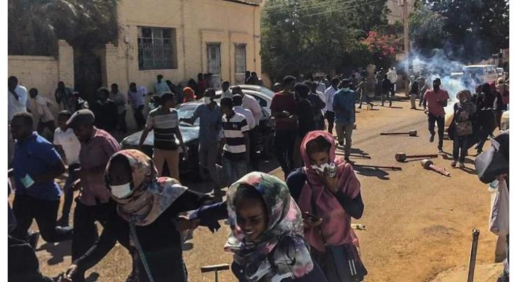 Sudan security forces fire tear gas at anti-coup protesters
