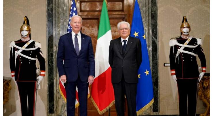 Biden Thanks Italian President, Prime Minister for Help With Hosting Afghan Refugees