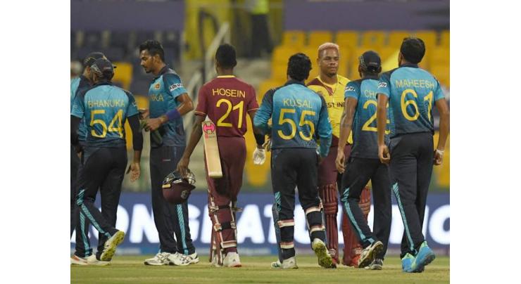 Cricket: West Indies v Sri Lanka T20 World Cup scoreboard
