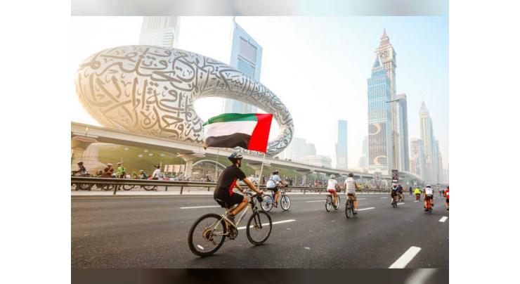 Sheikh Zayed Road transformed into a giant cycling track for second edition of Dubai Ride