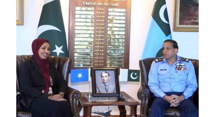 Somalian envoy calls on Air Chief;  commends PAF's professionalism
