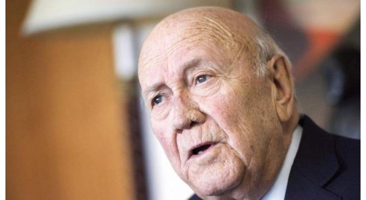 South Africa's last white president FW de Klerk dies
