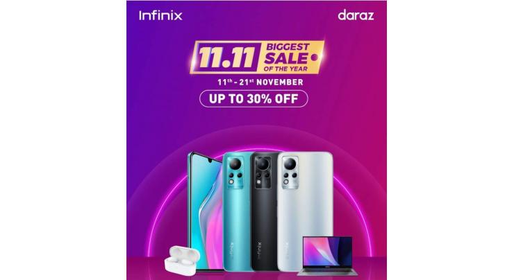 Infinix, Diamond Co-Sponsor of Daraz 11.11 is set to offer huge discounts!