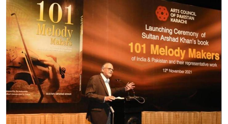 Arts Council of Pakistan Karachi launches book "101 Melody Makers" by renowned author Sultan Arshad Khan