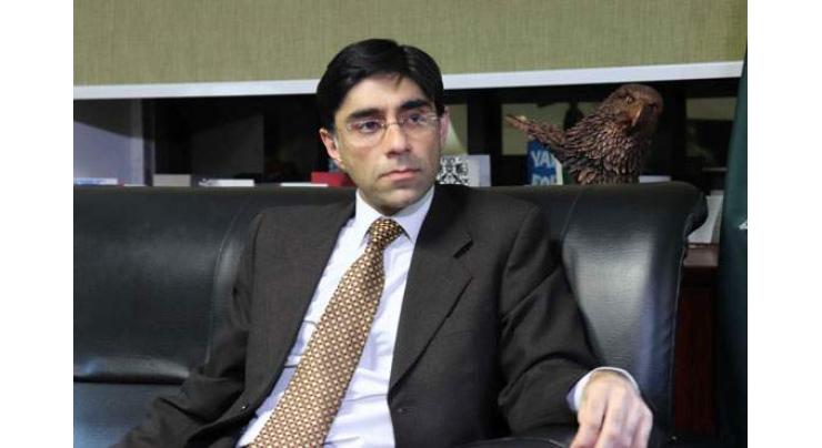 Pakistan offers air, land routes for int'l donors to support Afghanistan: Dr Moeed
