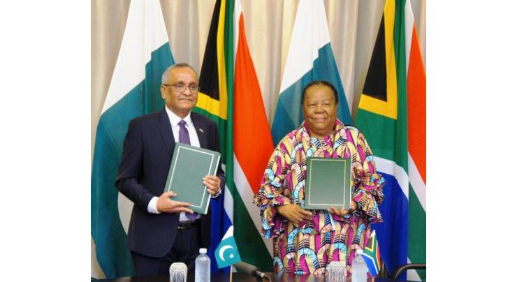 Pakistan, South Africa sign agreement for establishment of joint commission
