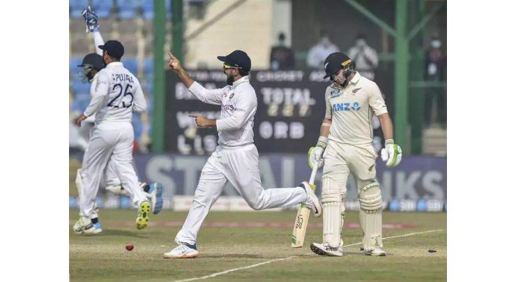 New Zealand all out for 296 on day three against India
