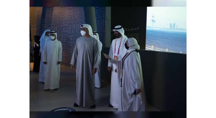 Mohamed bin Zayed visits Kuwaiti and Qatari pavilions at Expo 2020 Dubai