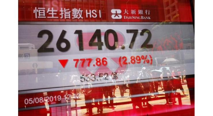 Hong Kong shares close lower 29th Nov, 2021
