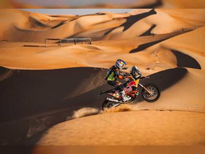 العطية بطلا لرالي أبوظبي الصحراوي وفالكنر أول الدراجات النارية