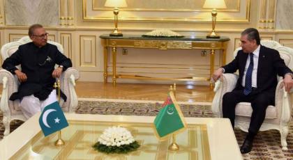 President Alvi, Turkmenistan President discuss bilateral ties, regional situation
