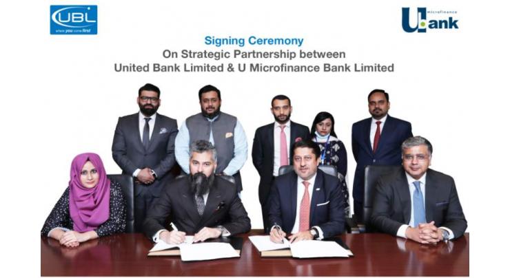 UBL partners with U Microfinance Bank Limited to promote financial inclusion in Pakistan