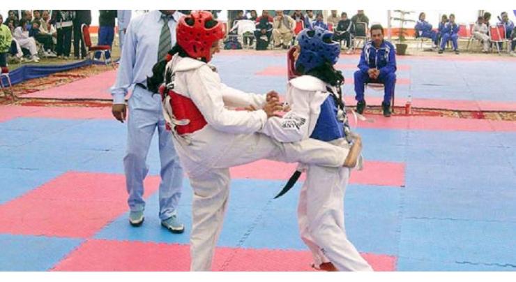 Hangu lifted Taekwondo trophy in KP U21 Inter-District Games

