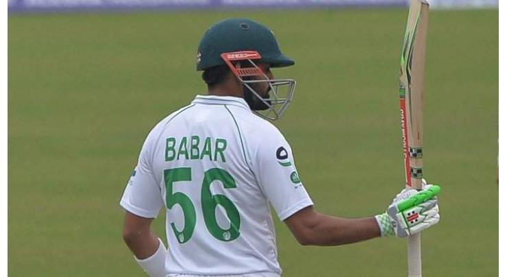 Babar Azam steadies Pakistan with unbeaten fifty
