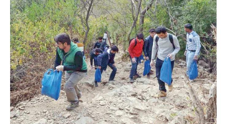Margalla Hills Trail-5 cleanup drive on Sunday

