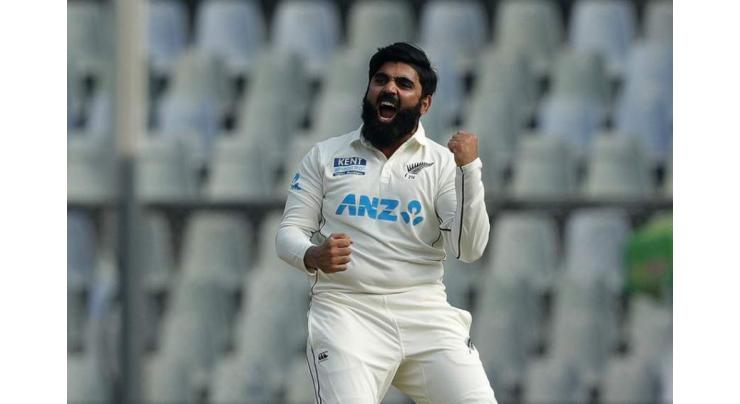 Ajaz Patel gets 10 wickets in first innings against India  