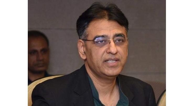 Asad Umar performs ground breaking of 10th Avenue
