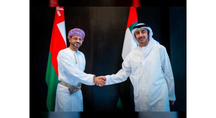 Abdullah bin Zayed meets Oman&#039;s Minister of Foreign Affairs