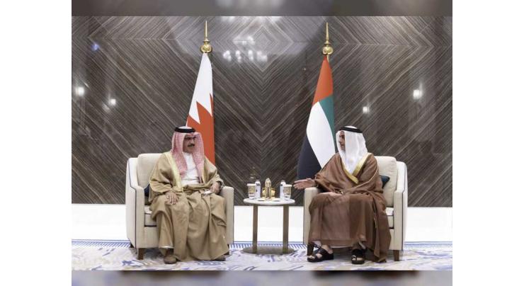 Saif bin Zayed meets Bahraini Interior Minister at Expo 2020 Dubai