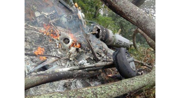 Indian Army helicopter with CDS Gen Bipin Rawat on board crashes in Tamil Nadu
