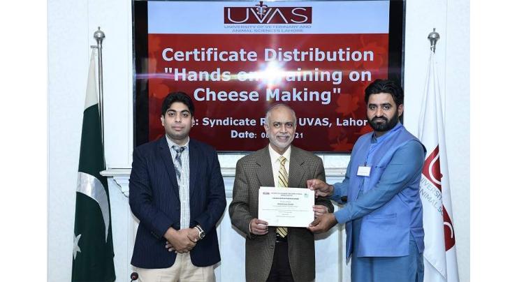 3-days hands-on training on cheese making concludes at UVAS