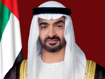 Mohamed bin Zayed receives French President at Expo Dubai