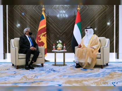 مكتوم بن محمد يستقبل رئيس سريلانكا في مقر إكسبو 2020 دبي
