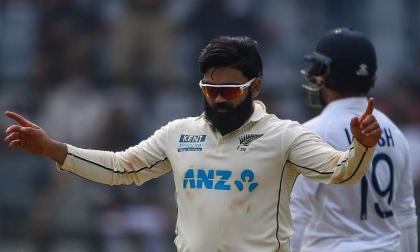 New Zealand's Ajaz claims record 10-for but India on top in second Test
