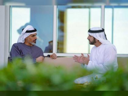 Hamdan bin Mohammed meets with Khaled bin Mohamed bin Zayed