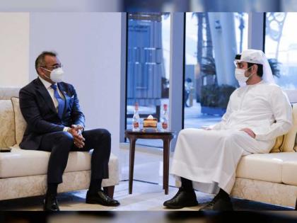 مكتوم بن محمد يستقبل الرؤساء التنفيذيين لشركة &quot;نيسان موتورز&quot; في مقر إكسبو 2020 دبي