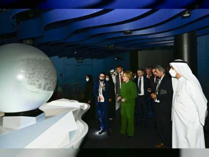 صقر غباش ورئيسة مجلس الاتحاد للجمعية الفيدرالية الروسية يزوران إكسبو 2020 دبي