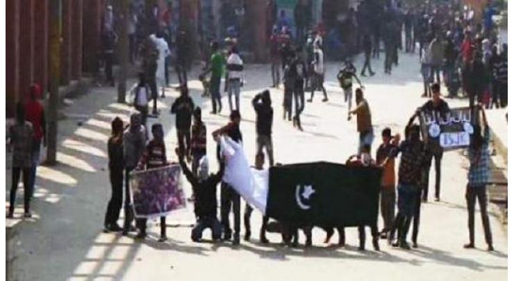 People hold anti-India demos in Hajin, Kulgam
