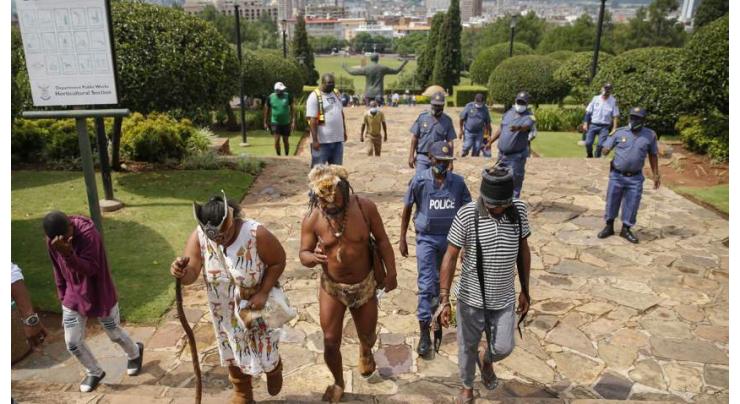 SAfrican indigenous 'king' arrested for growing pot at presidency
