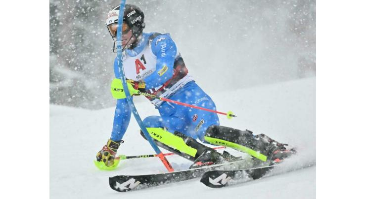 Italy's Vinatzer in pole for Kitzbuehel slalom
