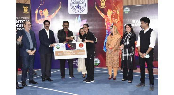 Six-day Karachi Open Badminton Championship for Women concludes at Rangers Club