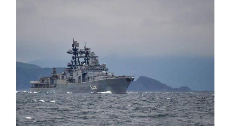 Corvettes of Russia's Pacific Carry Out Training Exercises in Sea of Okhotsk