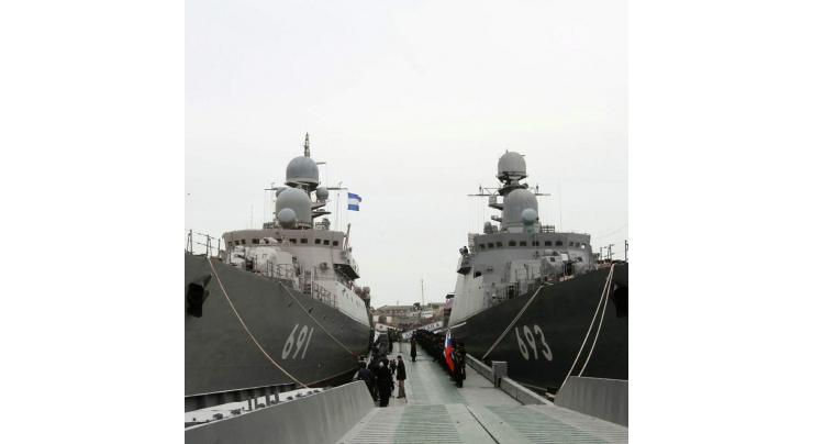 Some 20 Russian Warships of Caspian Flotilla Leave For Naval Exercises