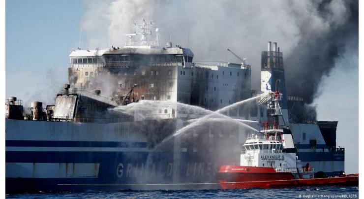 Third body found on fire-hit Greece ferry
