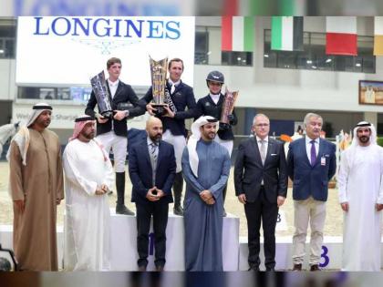 سلطان بن أحمد القاسمي يتوج الفائز بـ&quot; كأس بطولة حاكم الشارقة الدولية لقفز الحواجز&quot;